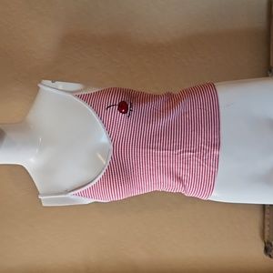 Forever 21 Red/White Striped Camisole Top (635)